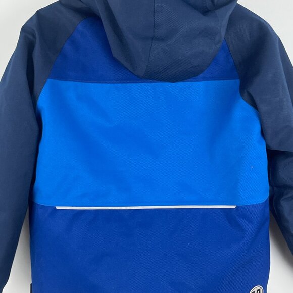 Monster Kids Parka Jacket Size 12 Blue Full Zip Hooded Pockets Lined Insulated - Picture 8 of 9